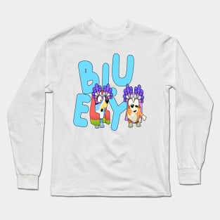 Bluey and Bingo Funny Animated Movie funny Long Sleeve T-Shirt